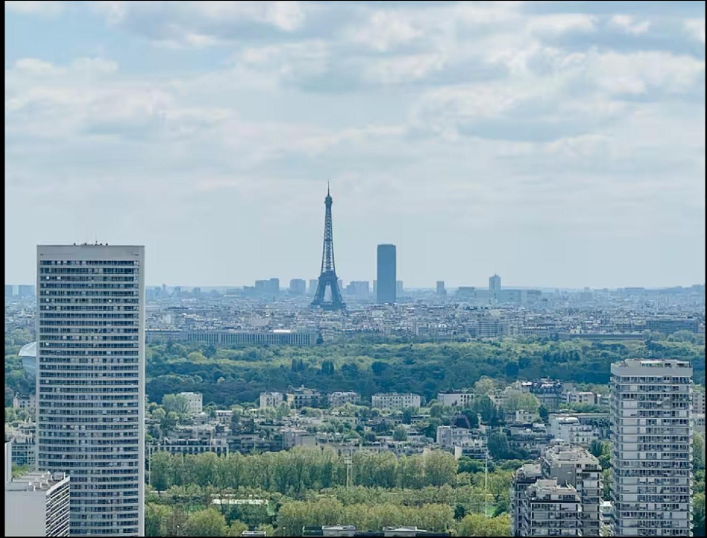 Apartment Paris La Defense Eiffel Tower Outlook Puteaux Luaran gambar